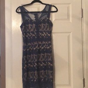 Blue lace dress